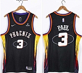 Suns 3 Chris Paul Black Nike Swingman Jersey,baseball caps,new era cap wholesale,wholesale hats